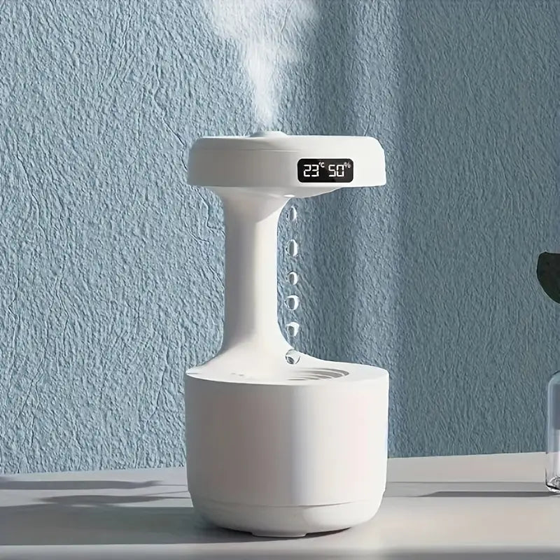 Anti Gravity Humidifier with LED Clock Display