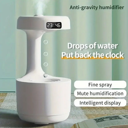 Anti Gravity Humidifier with LED Clock Display